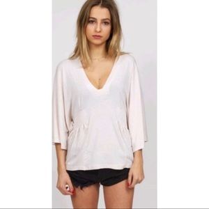 Free people dusk meet dawn smocked peasant top